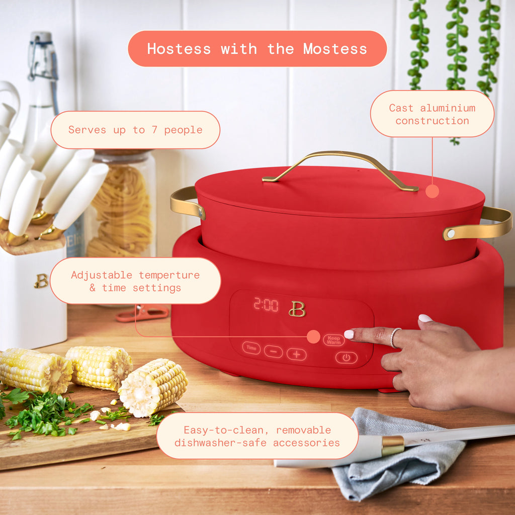 Beautiful 10 in 1, 6 Qt Electric Multi-Cooker, Thyme Green by Drew Barrymore