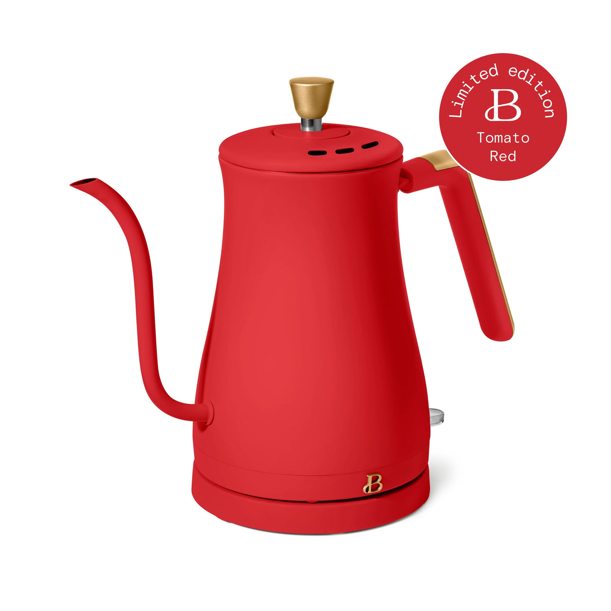 Beautiful 1-Liter Electric Gooseneck Kettle 1200 W, Chocolate by Drew Barrymore