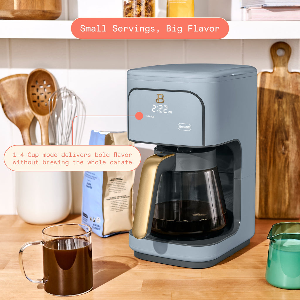 Beautiful 12 cup Programmable Coffee Maker, Thyme Green by Drew Barrymore