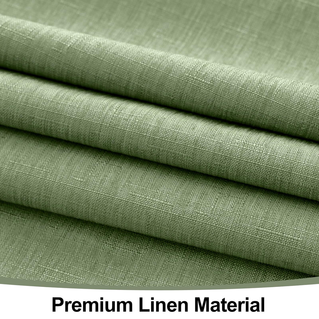 decorUhome Linen Rectangle Tablecloth 52x70 inch, Stain and Wrinkle Resistant Washable Table Cloth, Decorative Waterproof Fabric Table Cover for Dining Party, Sage Green