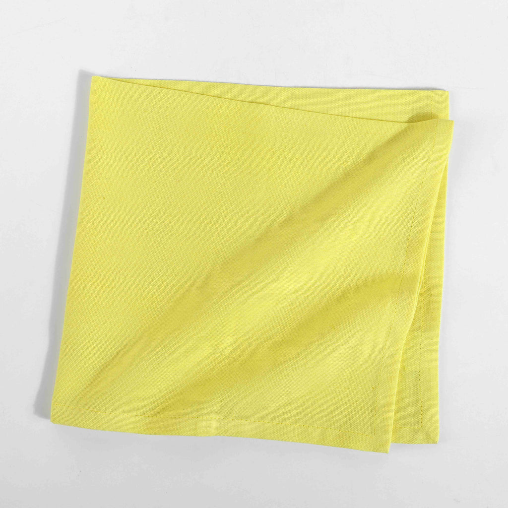 Fingercraft Cloth Napkin, Solid Color Cotton Linen Blend Table Napkins, Soft and Absorbent Fabric, Set of 12, Blush Pink