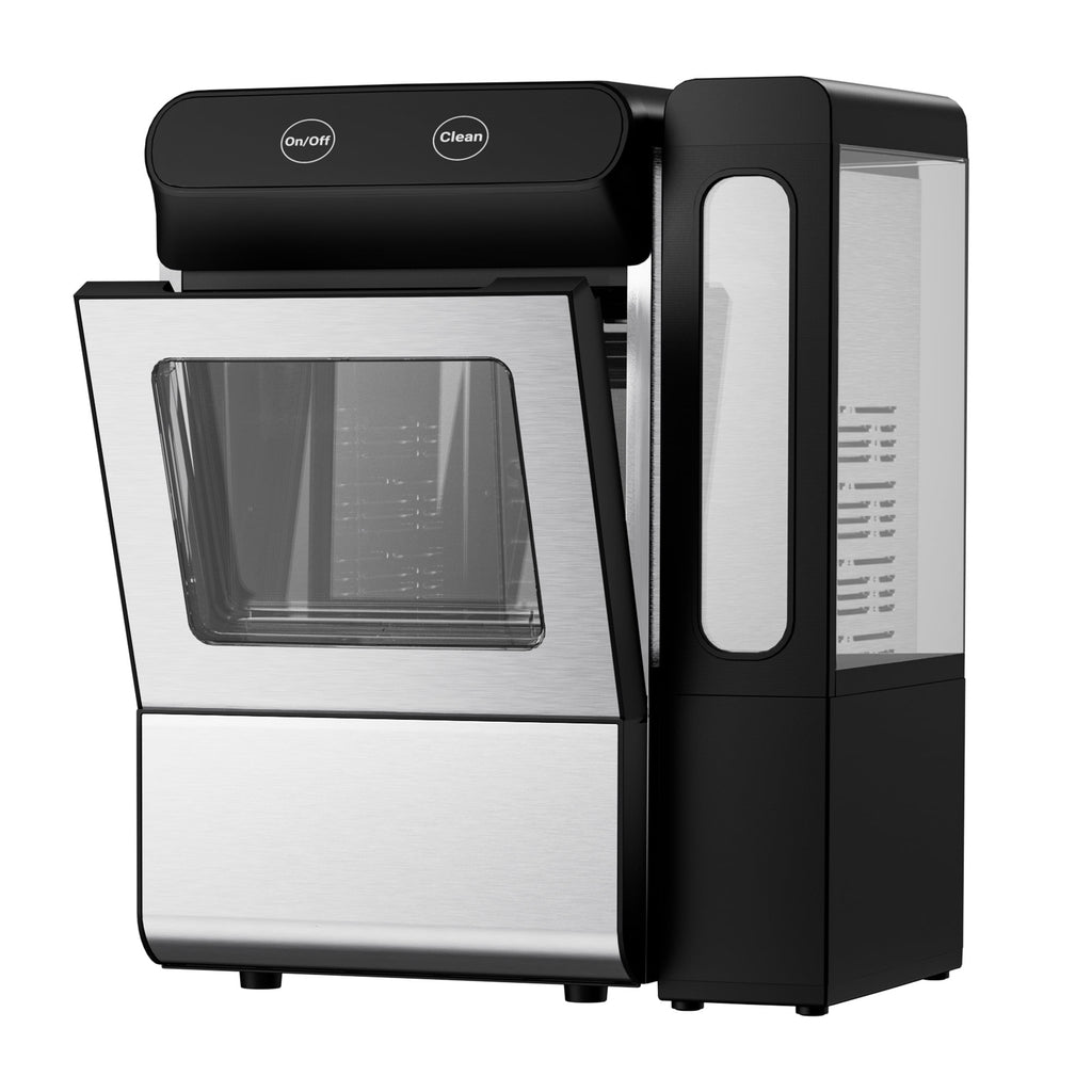EUHOMY Nugget Ice Maker Countertop 26lbs/Day, 4.3L Water Tank, Portable Chewable Ice Machine for Home, Office & Bar