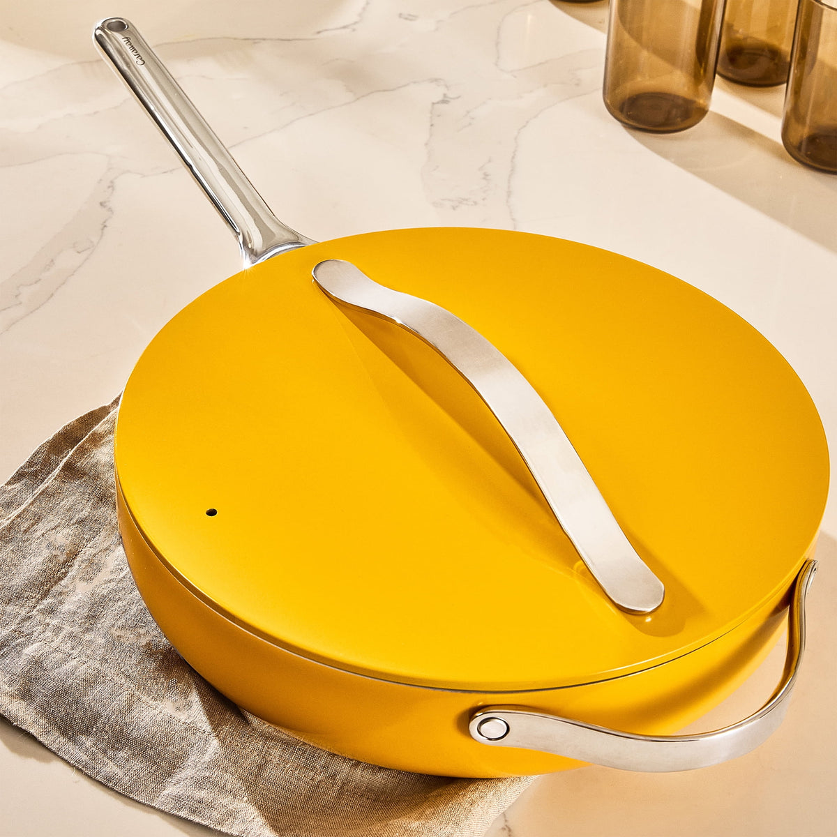 Caraway Ceramic Non-Stick Sauté Pan, 4.5 qt