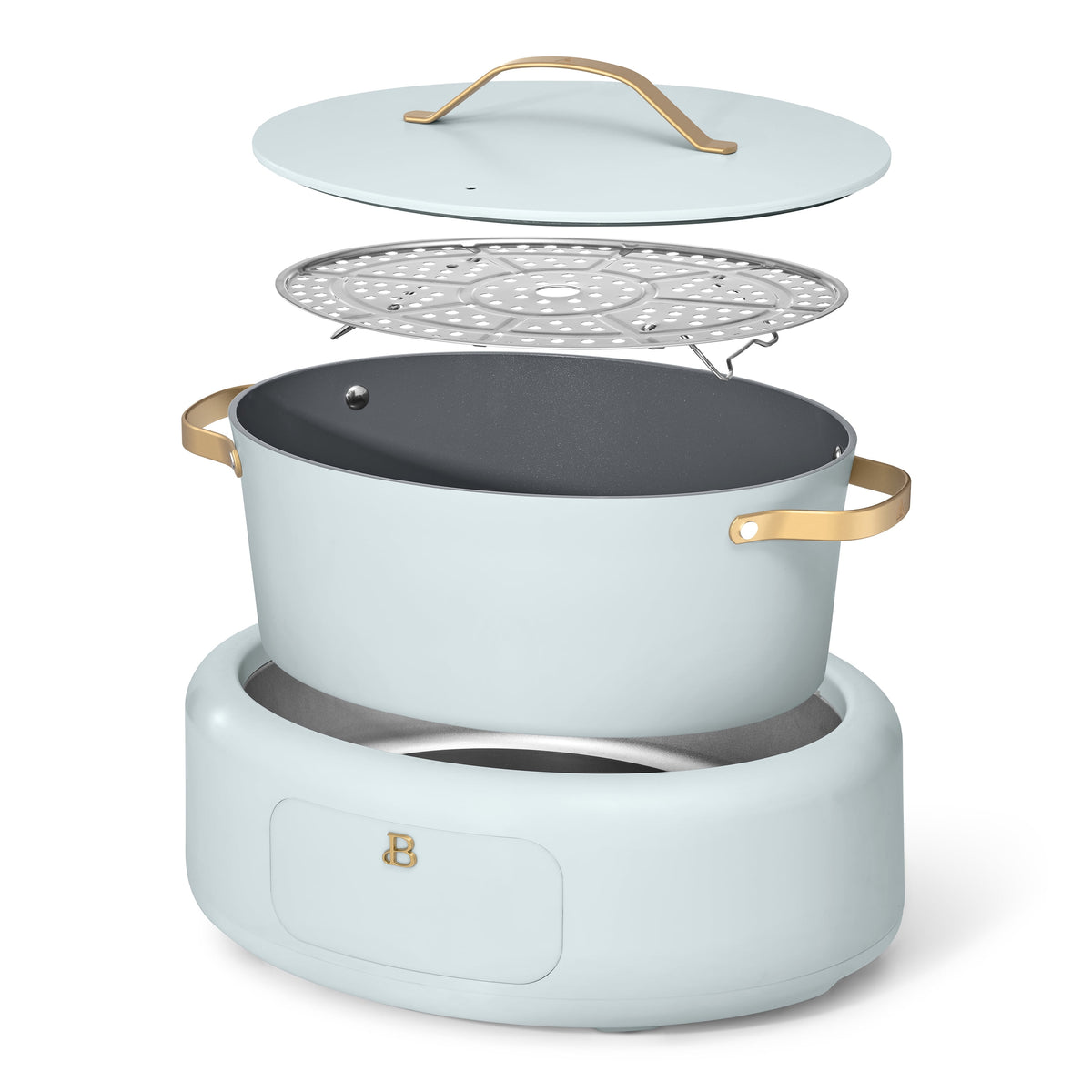 Beautiful 10 in 1, 6 Qt Electric Multi-Cooker, Thyme Green by Drew Barrymore