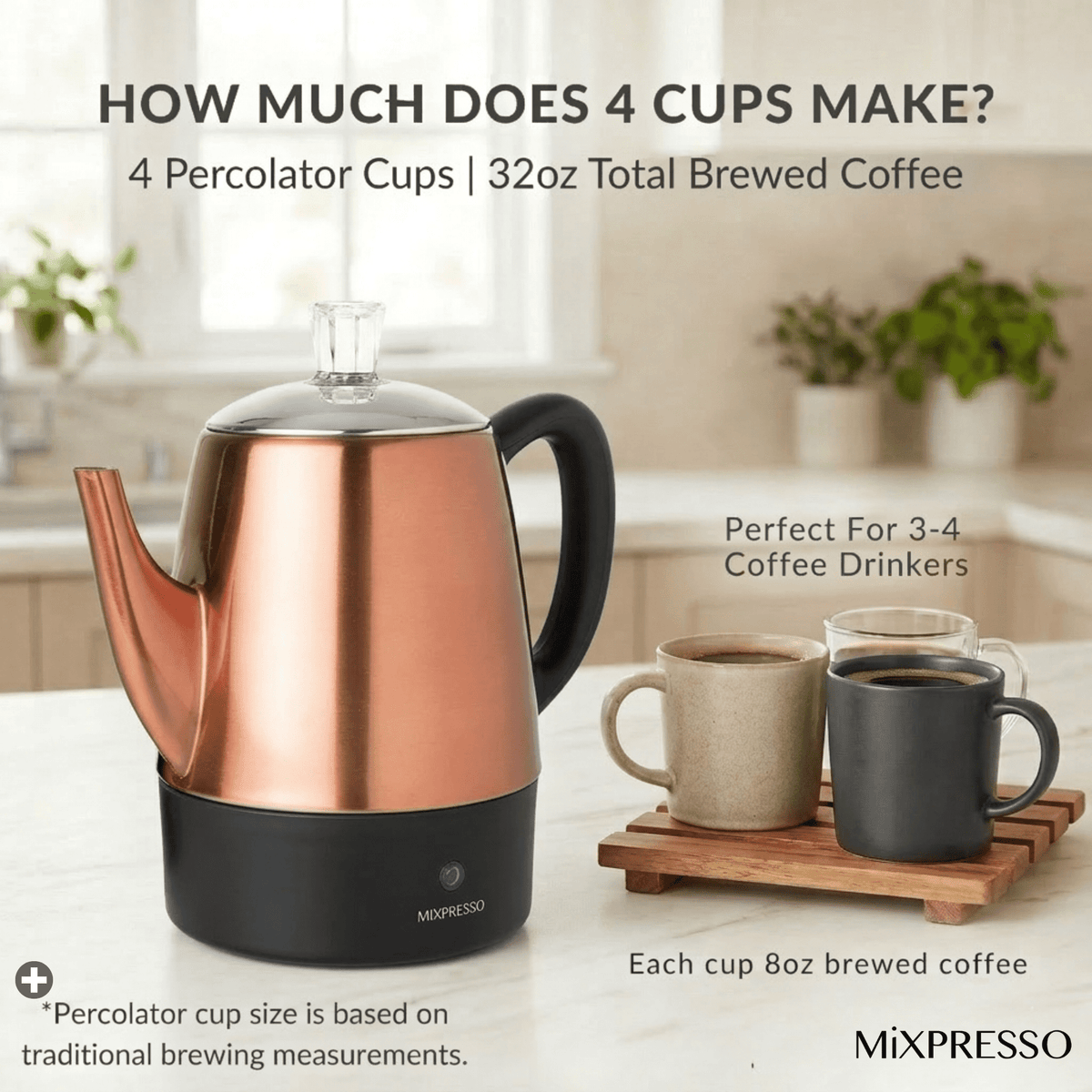 Mixpresso Percolator Coffee Pot Electric 10 Cup, Stainless Steel Coffee Maker, Coffee Percolator Electric With Keep Warm Function, 10 Cups Stainless Steel Perculator With Basket (Shiny Blue)
