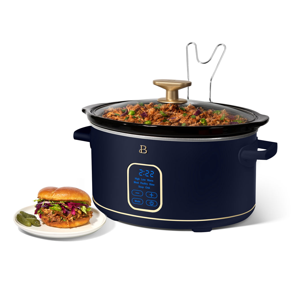 Beautiful 6 Qt Programmable Slow Cooker, Thyme Green by Drew Barrymore