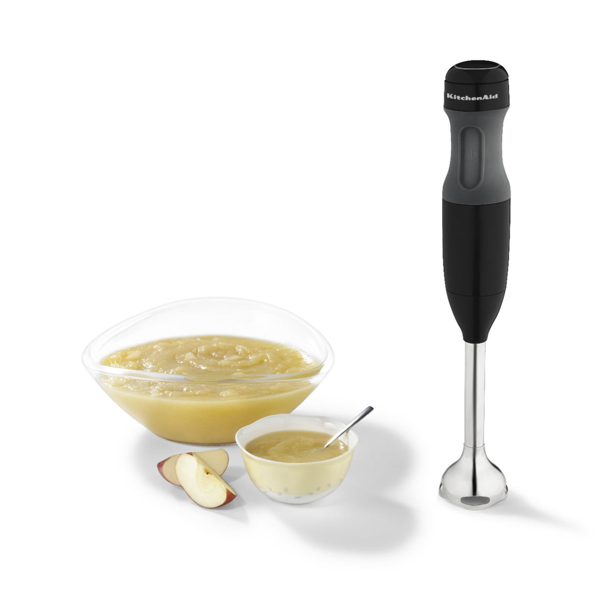 KitchenAid 2-Speed Corded Hand Blender, Onyx Black with Blending Jar and Lid, KHB1231OB