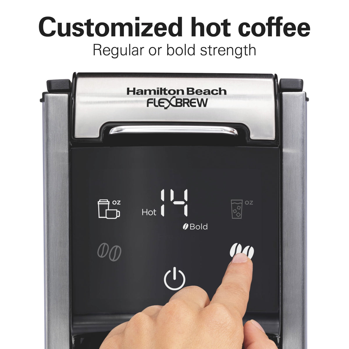 Hamilton Beach FlexBrew 4-in-1 Coffee Maker, Single Serve & Full Pot Coffee Brewer with Removable 45 oz Water Reservoir
