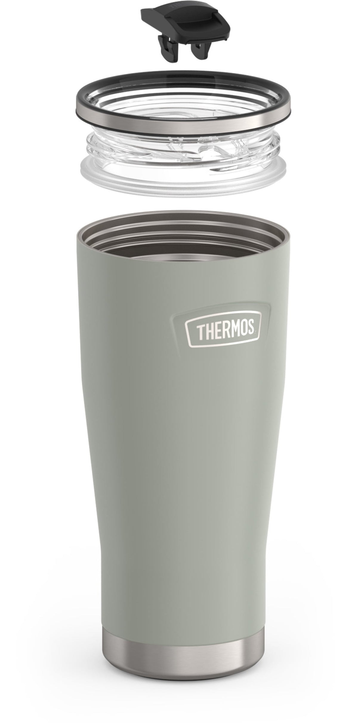 Thermos Stainless Steel Tumbler, w/ Slide Lock Lid, Graphite, 24 oz