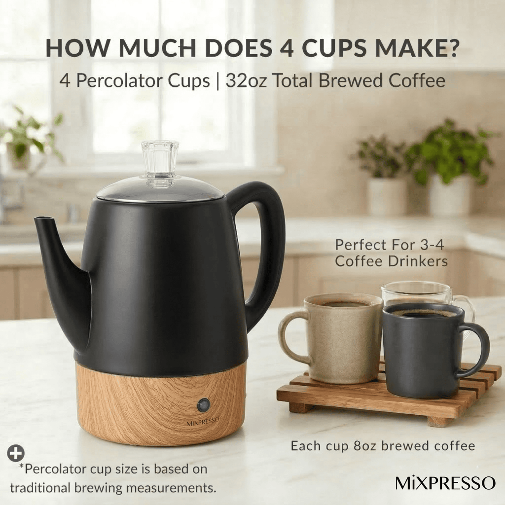 Mixpresso Percolator Coffee Pot Electric 10 Cup, Stainless Steel Coffee Maker, Coffee Percolator Electric With Keep Warm Function, 10 Cups Stainless Steel Perculator With Basket (Shiny Blue)