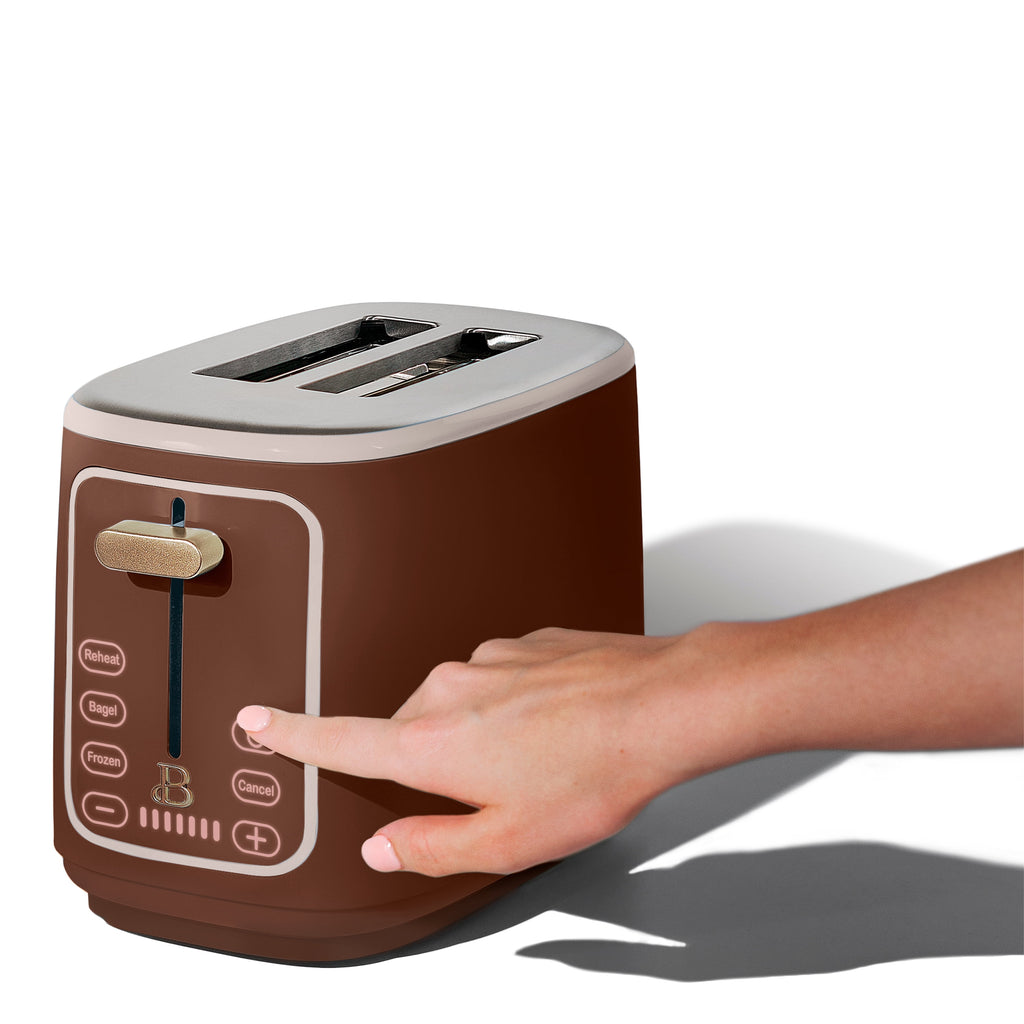 Beautiful 2 Slice Toaster with Touch-Activated Display, Thyme Green by Drew Barrymore