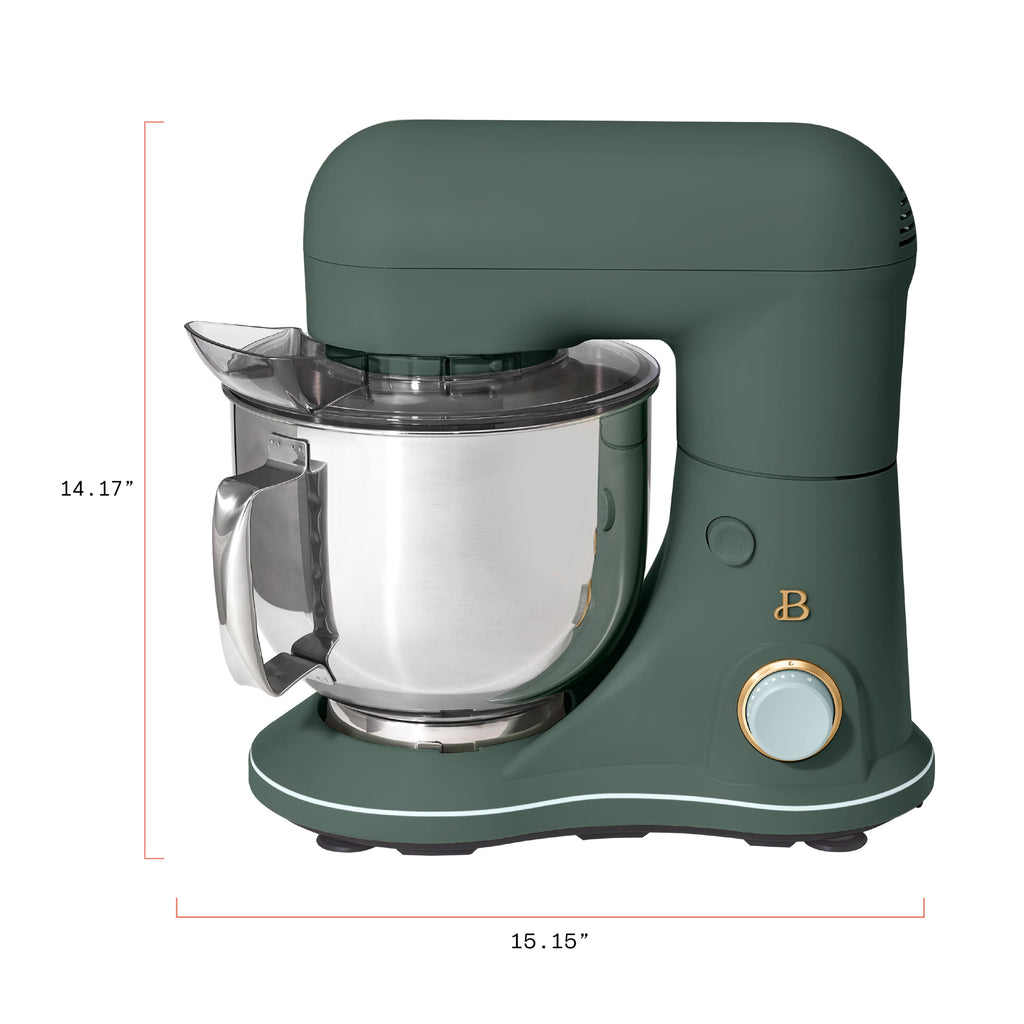 Beautiful 5.3 Qt Stand Mixer, Lightweight & Powerful with Tilt-Head, Chocolate by Drew Barrymore