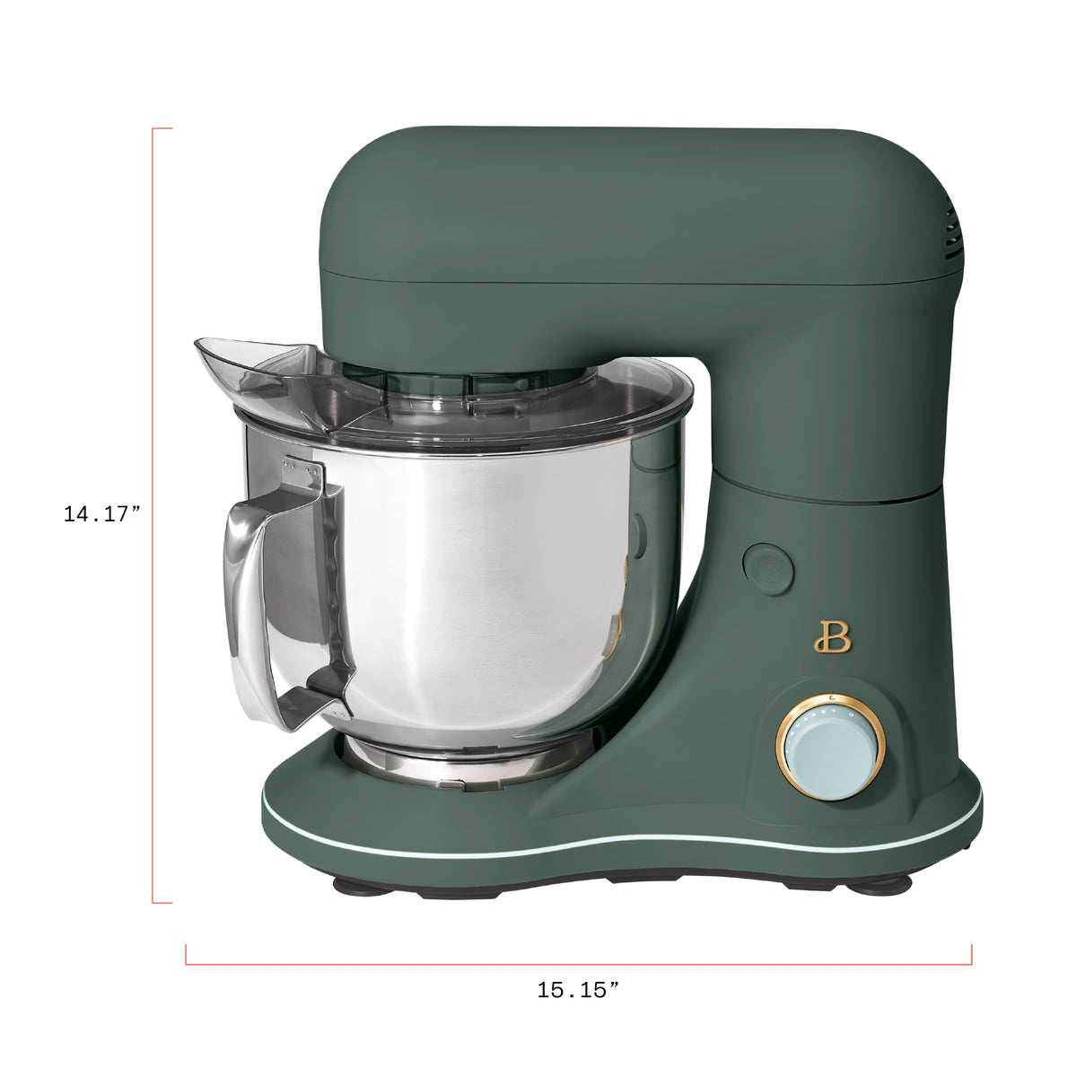 Beautiful 5.3 Qt Stand Mixer, Lightweight & Powerful with Tilt-Head, Chocolate by Drew Barrymore
