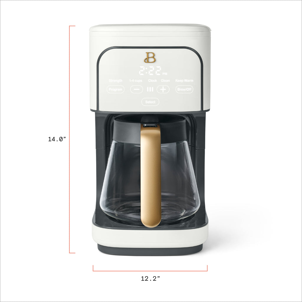 Beautiful 12 cup Programmable Coffee Maker, Thyme Green by Drew Barrymore