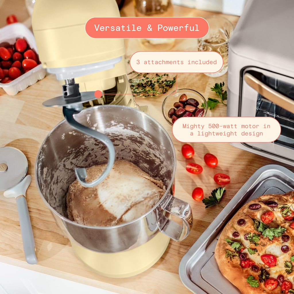 Beautiful 5.3 Qt Stand Mixer, Lightweight & Powerful with Tilt-Head, Chocolate by Drew Barrymore