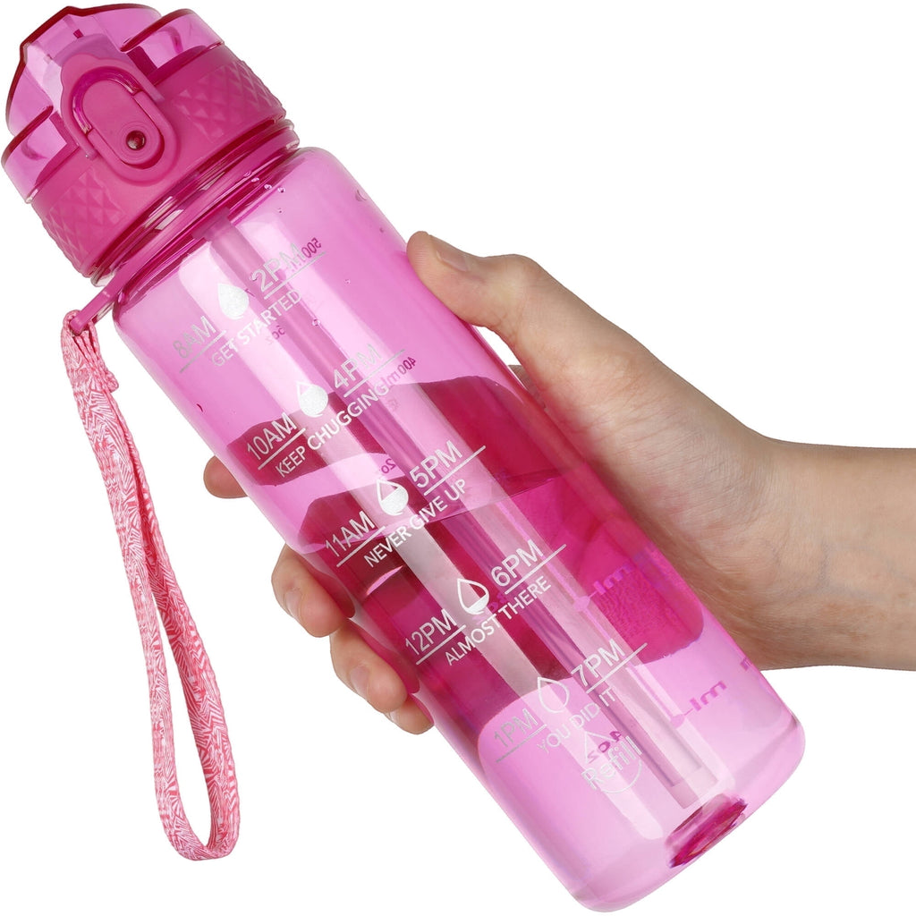 Oldley Transparent Tritan Kids Bottle – 17oz Straw Water Bottle with One-Hand Open Button, Lockable Leak-Proof Lid, Ideal for Daily Hydration