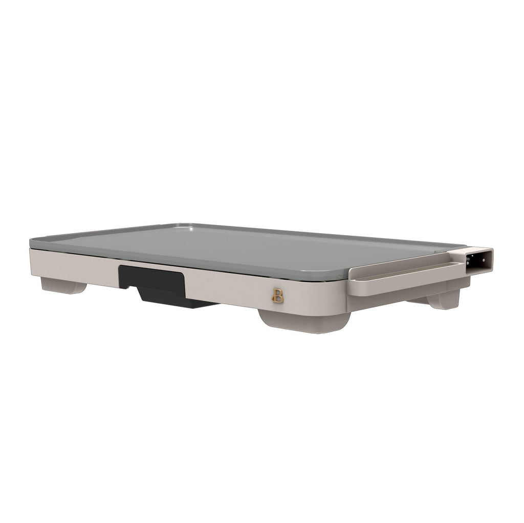 Beautiful XL Electric Griddle 12" x 22" with EverGood Ceramic Nonstick Coating, Thyme Green by Drew Barrymore
