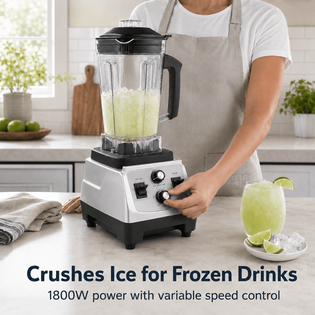 Sentryse Blender for Kitchen, 1800W Countertop Smoothie Blender with 68 oz Pitcher & 20 oz Grinding Cup, 28000 RPM Kitchen Blender for Ice Crushing, Frozen Drinks, Milkshakes and Sauces