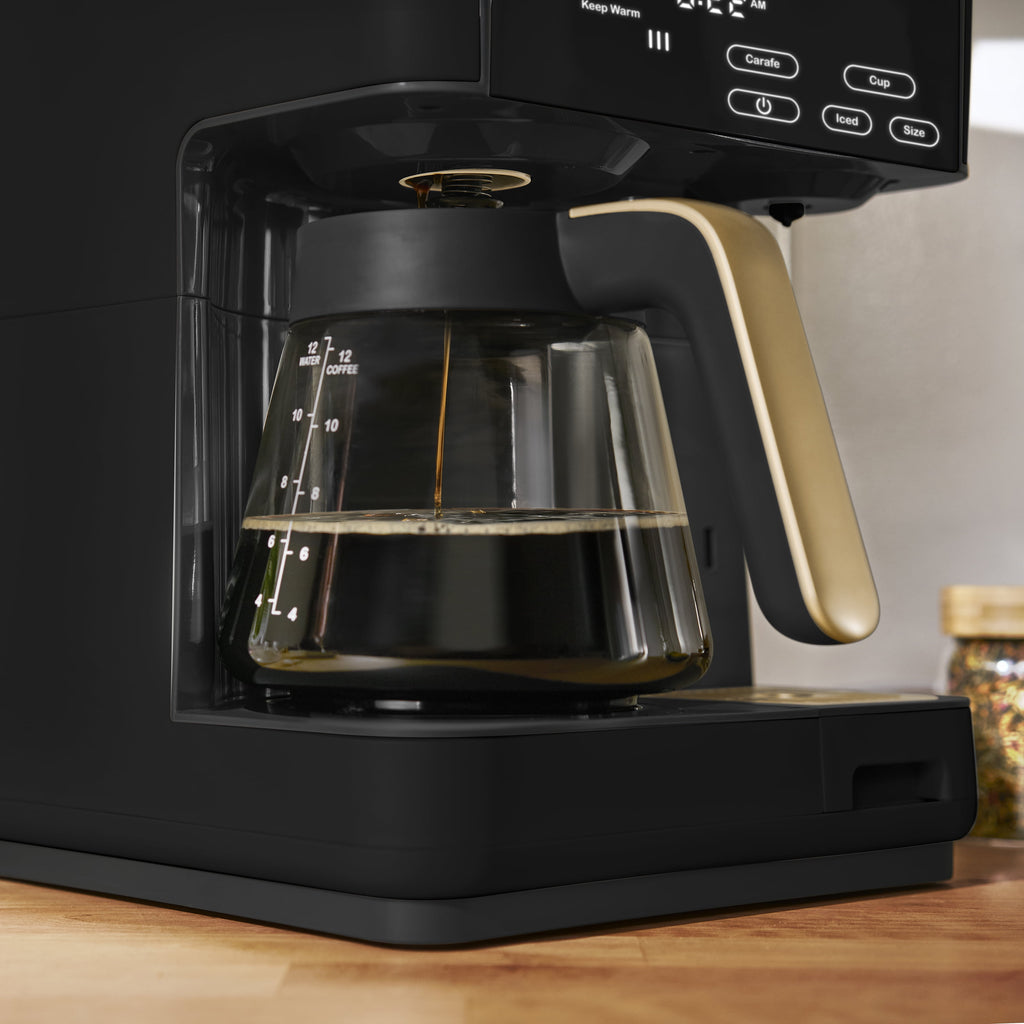 Beautiful by Drew Barrymore Multi-Brew 12-Cup Programmable Drip & Single-Serve Coffee Maker, White Icing