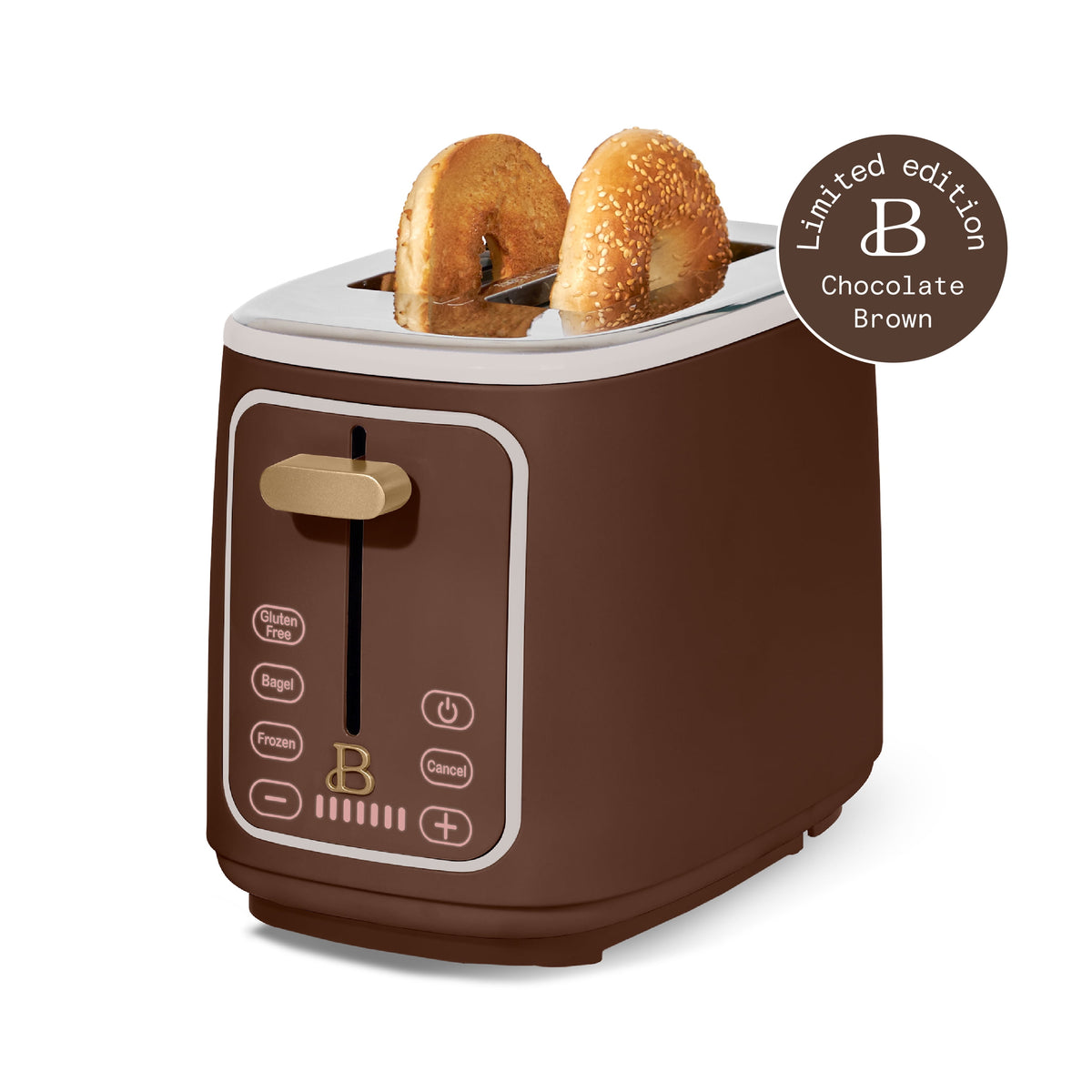 Beautiful 2 Slice Toaster with Touch-Activated Display, Thyme Green by Drew Barrymore