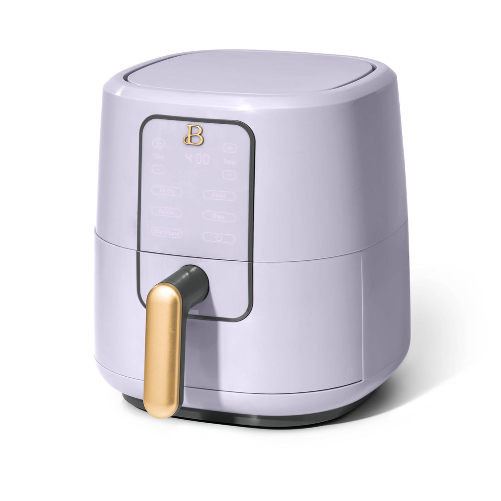Beautiful 3 Qt Air Fryer with TurboCrisp Technology, EverGood Non-Toxic Ceramic Nonstick Coating, Chocolate by Drew Barrymore