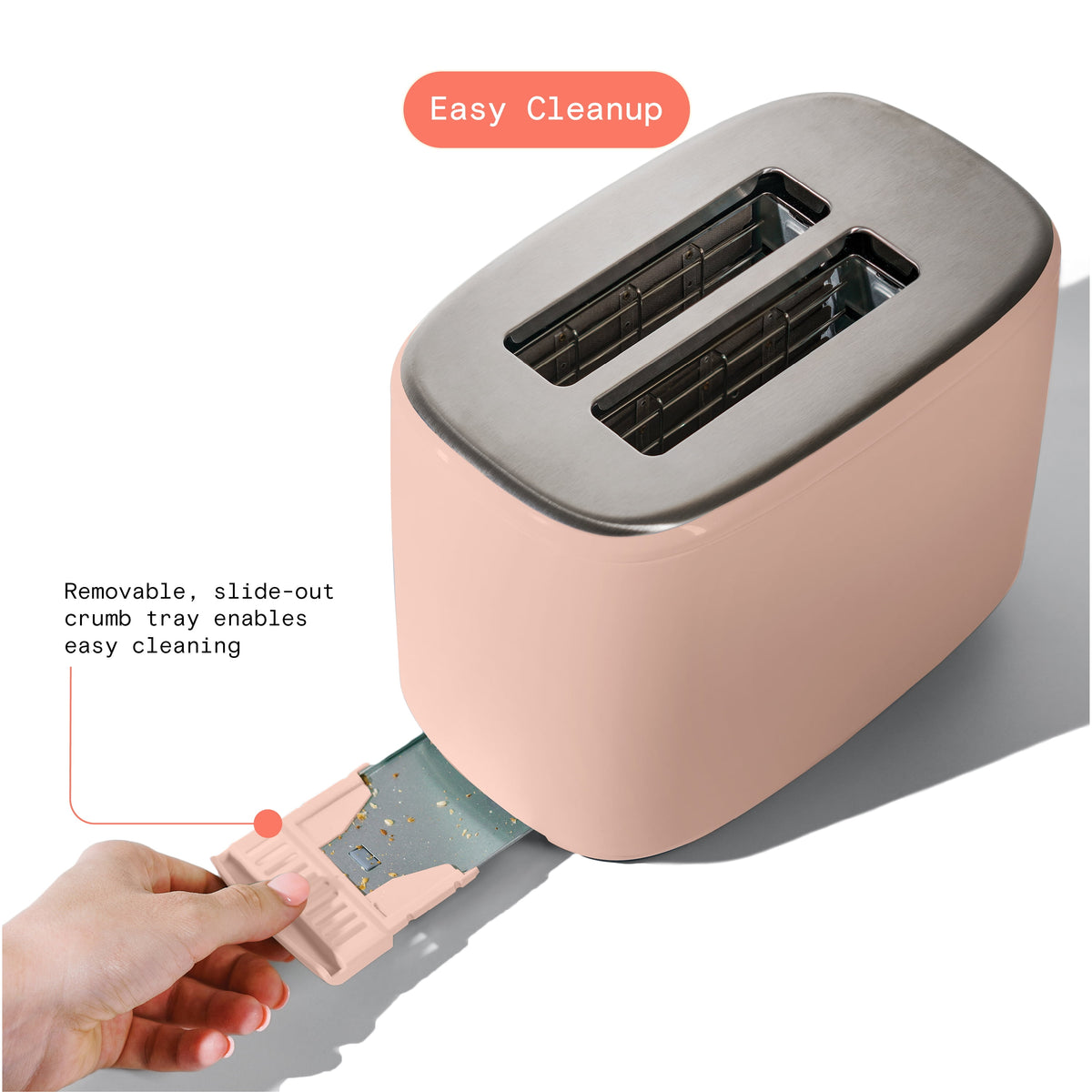 Beautiful 2 Slice Toaster with Touch-Activated Display, Thyme Green by Drew Barrymore