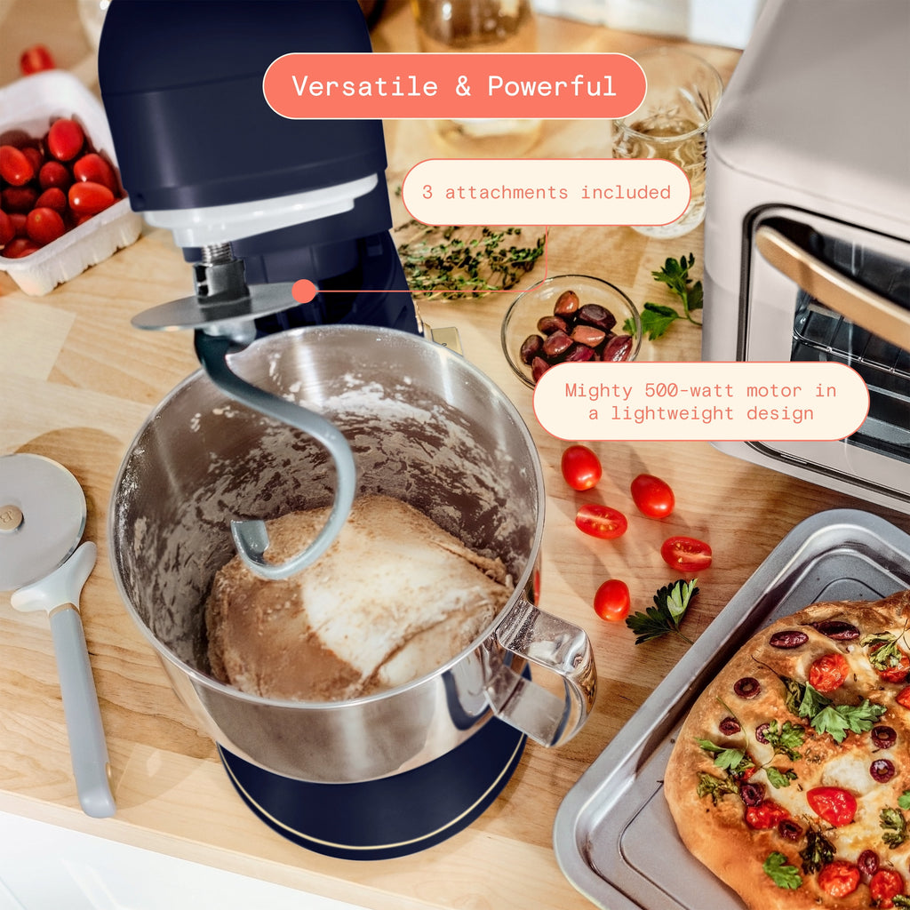 Beautiful 5.3 Qt Stand Mixer, Lightweight & Powerful with Tilt-Head, Chocolate by Drew Barrymore