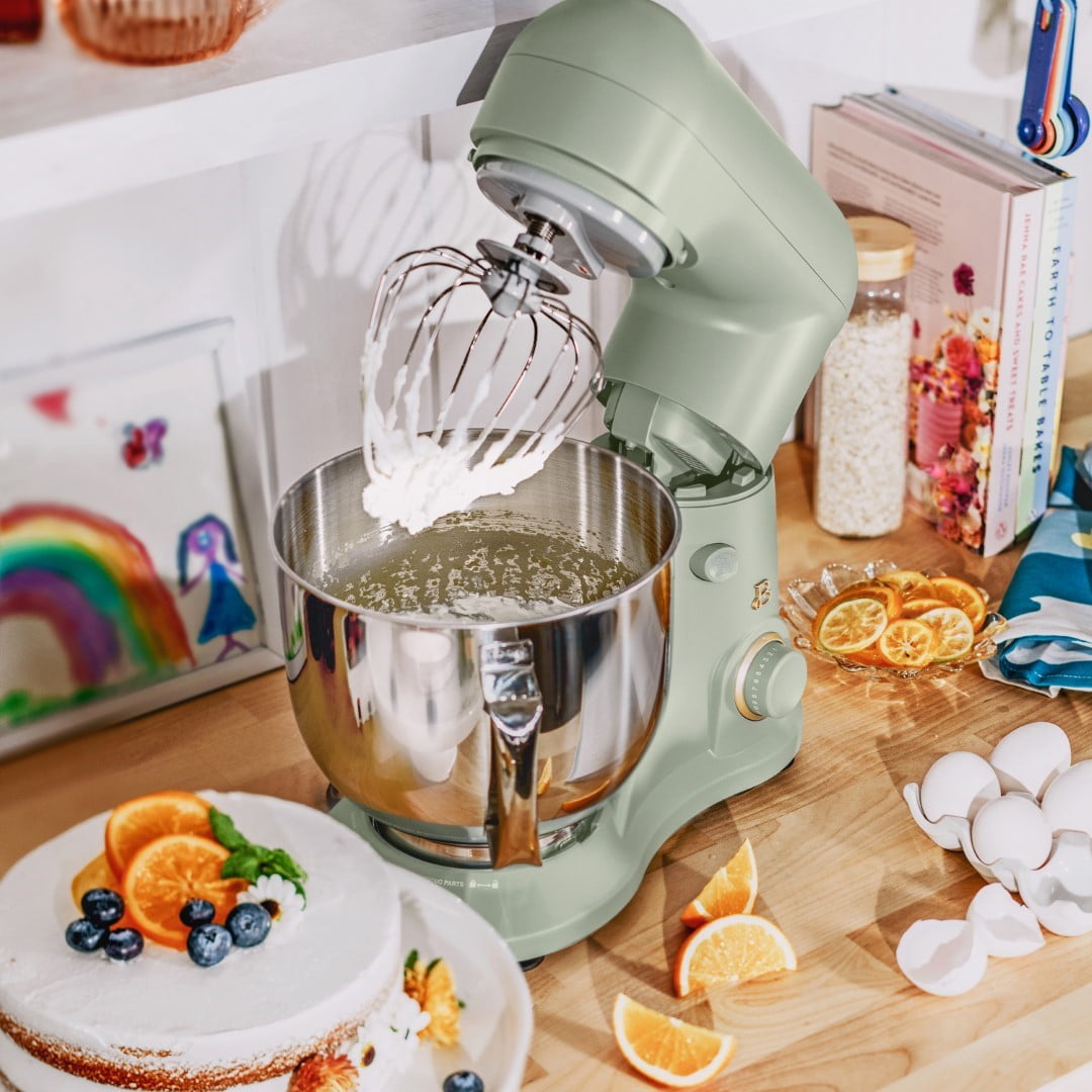 Beautiful 5.3 Qt Stand Mixer, Lightweight & Powerful with Tilt-Head, Chocolate by Drew Barrymore