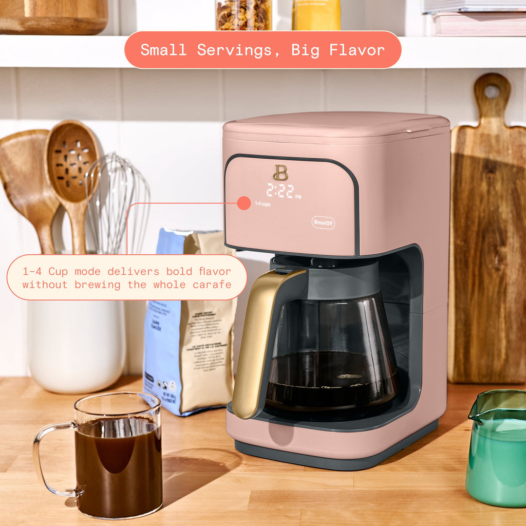 Beautiful 12 cup Programmable Coffee Maker, Thyme Green by Drew Barrymore