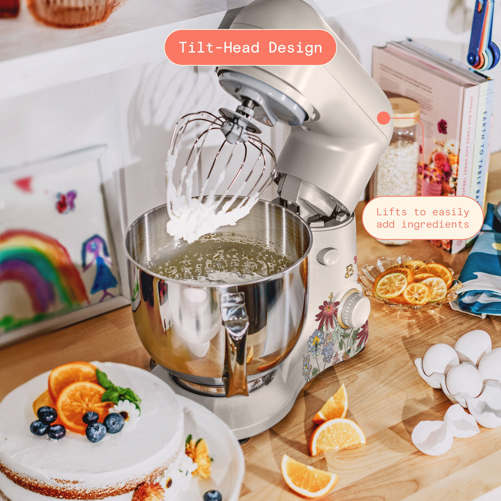 Beautiful 5.3 Qt Stand Mixer, Lightweight & Powerful with Tilt-Head, Chocolate by Drew Barrymore