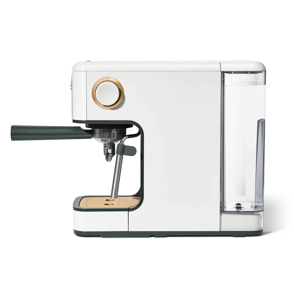 Beautiful by Drew Barrymore Slim Espresso Machine, 20-Bar Pressure, Black Sesame